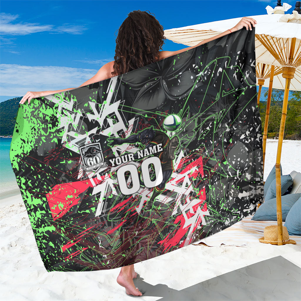 Personalised Penrith Panthers 60th Anniversary Sarong Abstract Graffiti - Dynamic Mascot Illustration 2026