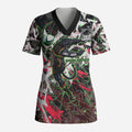 Personalised Penrith Panthers 60th Anniversary Scrub Top Abstract Graffiti - Dynamic Mascot Illustration 2026