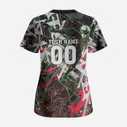 Personalised Penrith Panthers 60th Anniversary Scrub Top Abstract Graffiti - Dynamic Mascot Illustration 2026