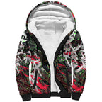 Personalised Penrith Panthers 60th Anniversary Sherpa Hoodie Abstract Graffiti - Dynamic Mascot Illustration 2026