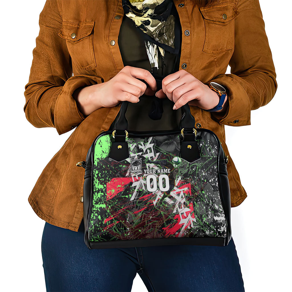 Personalised Penrith Panthers 60th Anniversary Shoulder Handbag Abstract Graffiti - Dynamic Mascot Illustration 2026