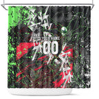 Personalised Penrith Panthers 60th Anniversary Shower Curtain Abstract Graffiti - Dynamic Mascot Illustration 2026