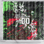 Personalised Penrith Panthers 60th Anniversary Shower Curtain Abstract Graffiti - Dynamic Mascot Illustration 2026