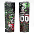 Personalised Penrith Panthers 60th Anniversary Skinny Tumbler Abstract Graffiti - Dynamic Mascot Illustration 2026