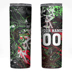 Personalised Penrith Panthers 60th Anniversary Skinny Tumbler Abstract Graffiti - Dynamic Mascot Illustration 2026