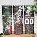 Personalised Penrith Panthers 60th Anniversary Skinny Tumbler Abstract Graffiti - Dynamic Mascot Illustration 2026