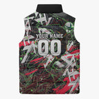 Personalised Penrith Panthers 60th Anniversary Sleeveless Puffer Jacket Abstract Graffiti - Dynamic Mascot Illustration 2026