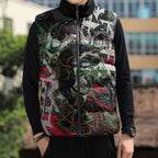 Personalised Penrith Panthers 60th Anniversary Sleeveless Puffer Jacket Abstract Graffiti - Dynamic Mascot Illustration 2026