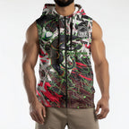 Personalised Penrith Panthers 60th Anniversary Sleeveless Zip Hoodie Abstract Graffiti - Dynamic Mascot Illustration 2026