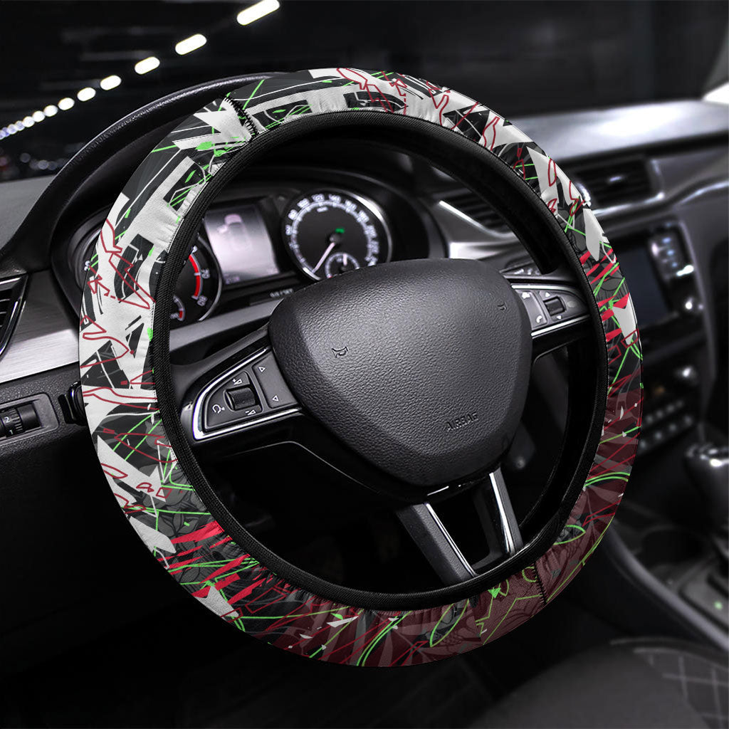 Penrith Panthers 60th Anniversary Steering Wheel Cover Abstract Graffiti - Dynamic Mascot Illustration 2026