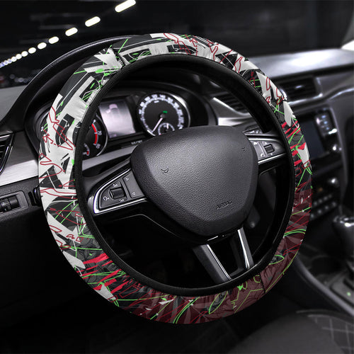 Penrith Panthers 60th Anniversary Steering Wheel Cover Abstract Graffiti - Dynamic Mascot Illustration 2026