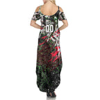 Personalised Penrith Panthers 60th Anniversary Summer Maxi Dress Abstract Graffiti - Dynamic Mascot Illustration 2026