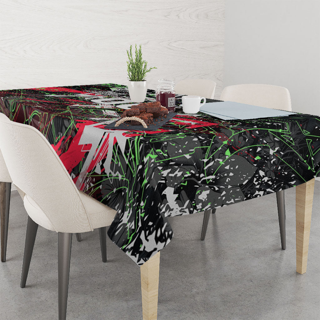 Personalised Penrith Panthers 60th Anniversary Tablecloth Abstract Graffiti - Dynamic Mascot Illustration 2026