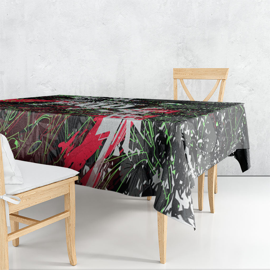 Personalised Penrith Panthers 60th Anniversary Tablecloth Abstract Graffiti - Dynamic Mascot Illustration 2026