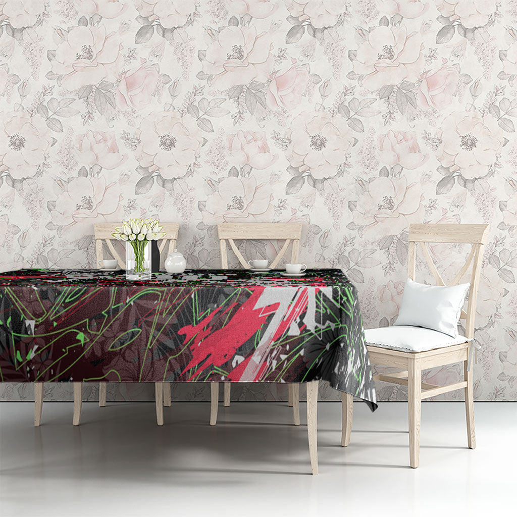 Personalised Penrith Panthers 60th Anniversary Tablecloth Abstract Graffiti - Dynamic Mascot Illustration 2026
