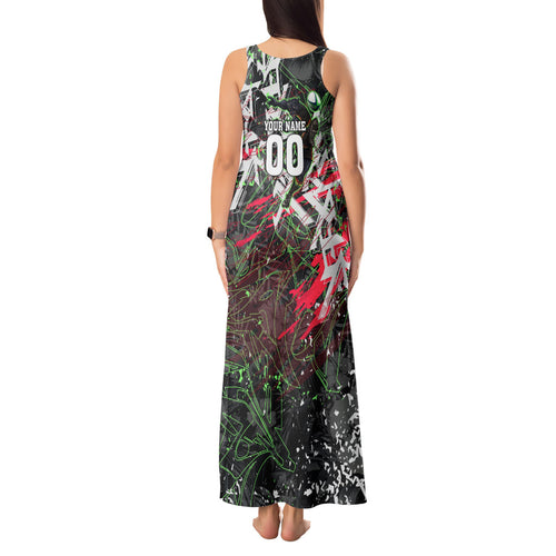 Personalised Penrith Panthers 60th Anniversary Tank Maxi Dress Abstract Graffiti - Dynamic Mascot Illustration 2026