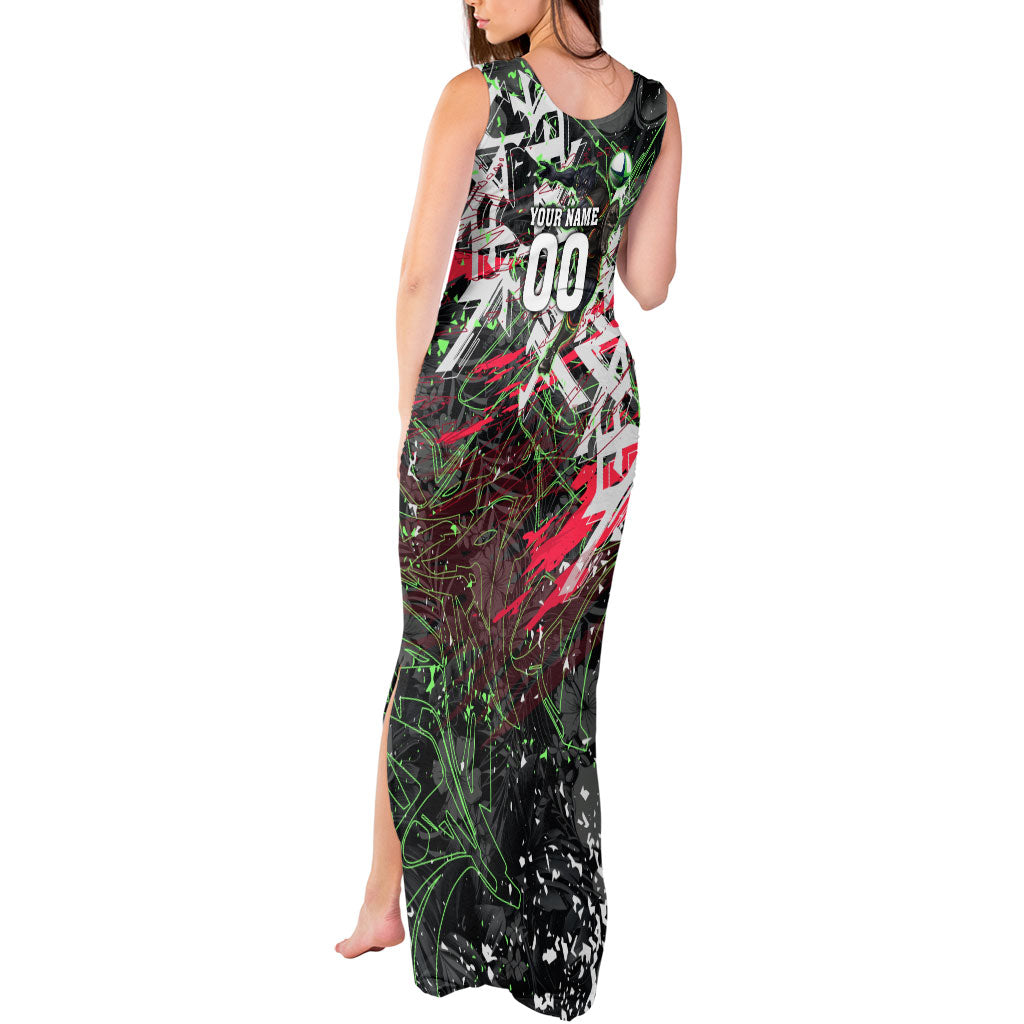 Personalised Penrith Panthers 60th Anniversary Tank Maxi Dress Abstract Graffiti - Dynamic Mascot Illustration 2026