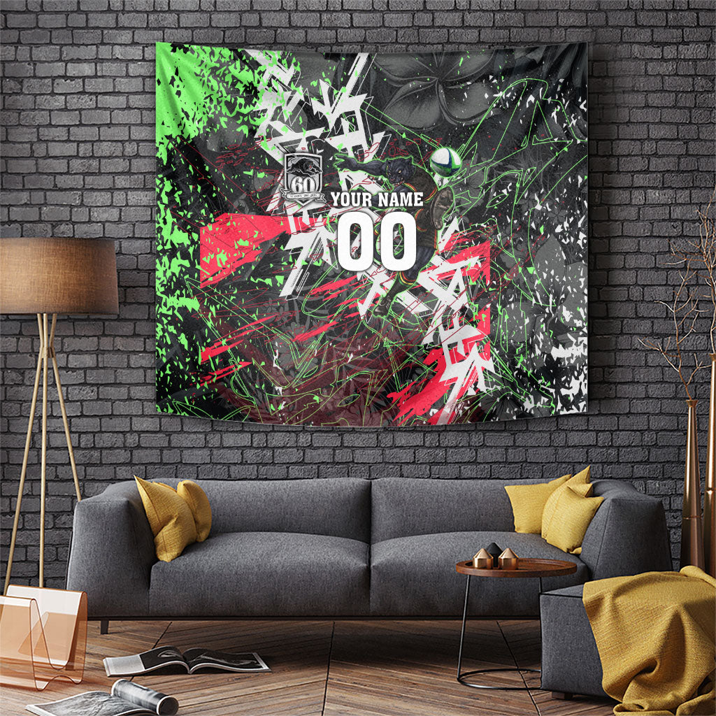 Personalised Penrith Panthers 60th Anniversary Tapestry Abstract Graffiti - Dynamic Mascot Illustration 2026