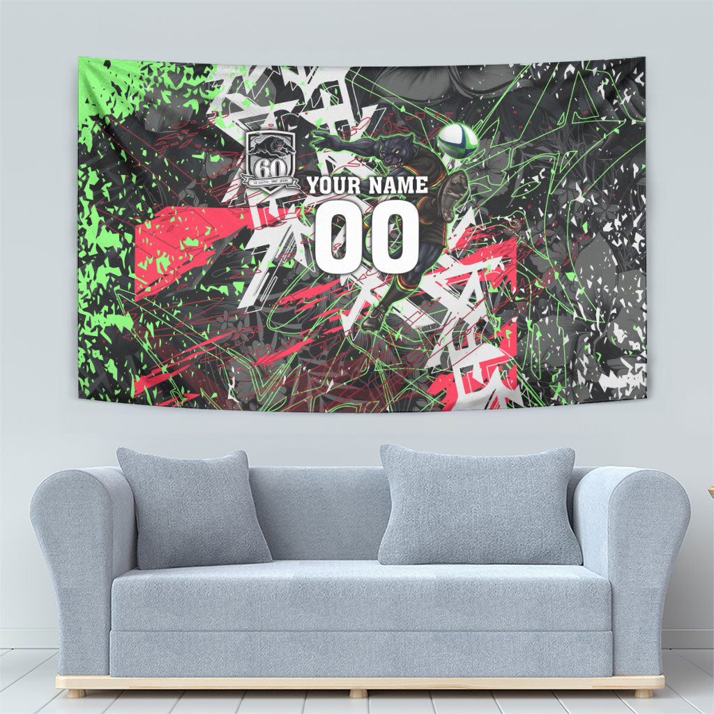 Personalised Penrith Panthers 60th Anniversary Tapestry Abstract Graffiti - Dynamic Mascot Illustration 2026