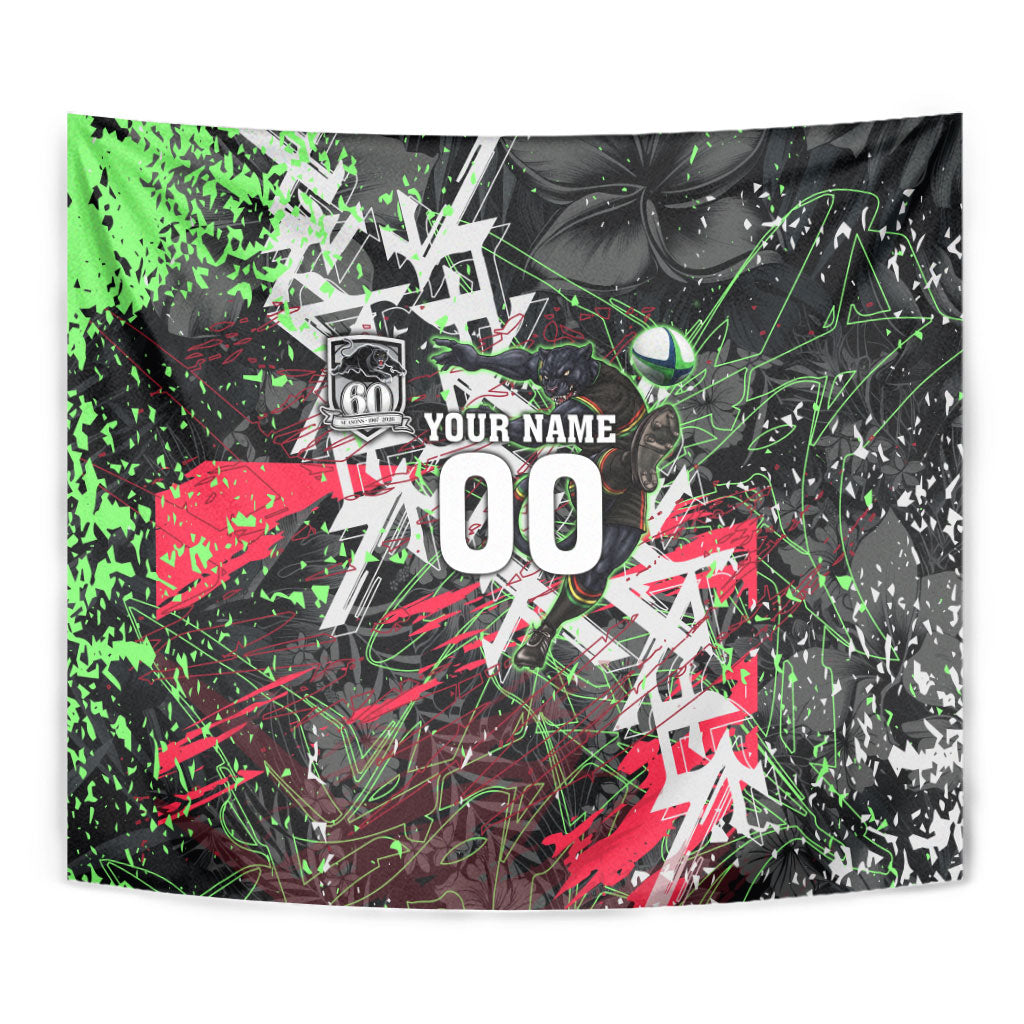 Personalised Penrith Panthers 60th Anniversary Tapestry Abstract Graffiti - Dynamic Mascot Illustration 2026