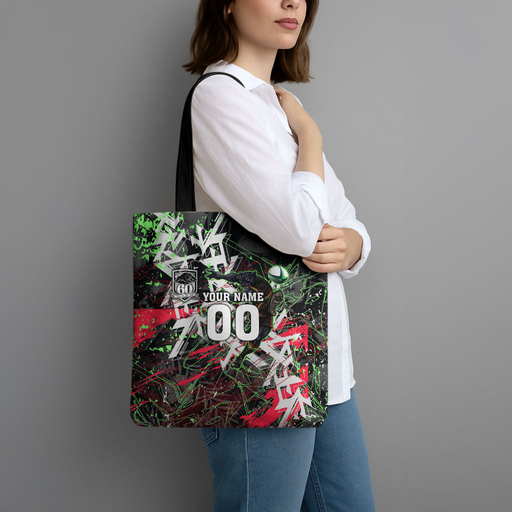 Personalised Penrith Panthers 60th Anniversary Tote Bag Abstract Graffiti - Dynamic Mascot Illustration 2026