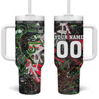 Personalised Penrith Panthers 60th Anniversary Tumbler With Handle Abstract Graffiti - Dynamic Mascot Illustration 2026