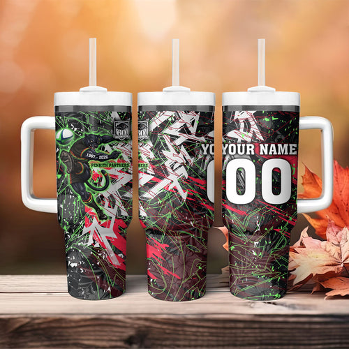 Personalised Penrith Panthers 60th Anniversary Tumbler With Handle Abstract Graffiti - Dynamic Mascot Illustration 2026