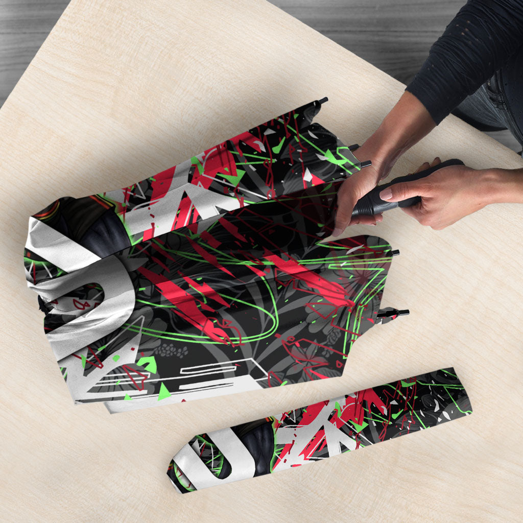 Personalised Penrith Panthers 60th Anniversary Umbrella Abstract Graffiti - Dynamic Mascot Illustration 2026