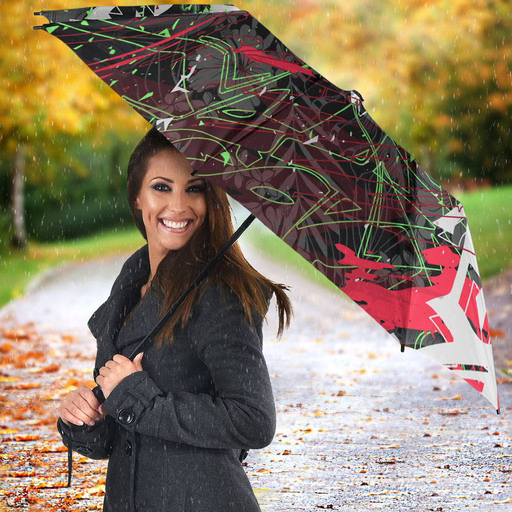 Personalised Penrith Panthers 60th Anniversary Umbrella Abstract Graffiti - Dynamic Mascot Illustration 2026