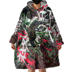 Personalised Penrith Panthers 60th Anniversary Wearable Blanket Hoodie Abstract Graffiti - Dynamic Mascot Illustration 2026