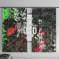 Personalised Penrith Panthers 60th Anniversary Window Curtain Abstract Graffiti - Dynamic Mascot Illustration 2026