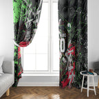 Personalised Penrith Panthers 60th Anniversary Window Curtain Abstract Graffiti - Dynamic Mascot Illustration 2026