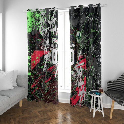 Personalised Penrith Panthers 60th Anniversary Window Curtain Abstract Graffiti - Dynamic Mascot Illustration 2026