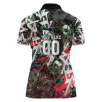 Personalised Penrith Panthers 60th Anniversary Women Polo Shirt Abstract Graffiti - Dynamic Mascot Illustration 2026