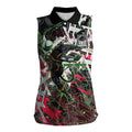 Personalised Penrith Panthers 60th Anniversary Women Sleeveless Polo Shirt Abstract Graffiti - Dynamic Mascot Illustration 2026