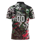 Personalised Penrith Panthers 60th Anniversary Zipper Polo Shirt Abstract Graffiti - Dynamic Mascot Illustration 2026