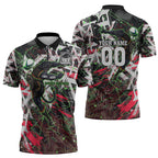 Personalised Penrith Panthers 60th Anniversary Zipper Polo Shirt Abstract Graffiti - Dynamic Mascot Illustration 2026