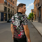 Personalised Penrith Panthers 60th Anniversary Zipper Polo Shirt Abstract Graffiti - Dynamic Mascot Illustration 2026