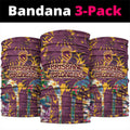 Brisbane Broncos Neck Gaiter Tropical Hibiscus Floral Pattern With Maroon And Yellow Accents