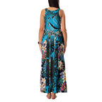 Cronulla-Sutherland Sharks Family Matching Tank Maxi Dress and Hawaiian Shirt Tropical Island Floral Pattern With Black And Blue Accents