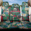 South Sydney Rabbitohs Back Car Seat Cover Tropical Hibiscus Floral Pattern With Green And Red Accents