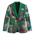 South Sydney Rabbitohs Blazer Tropical Hibiscus Floral Pattern With Green And Red Accents