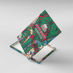 South Sydney Rabbitohs Canvas Wall Art Tropical Hibiscus Floral Pattern With Green And Red Accents