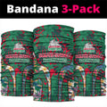 South Sydney Rabbitohs Neck Gaiter Tropical Hibiscus Floral Pattern With Green And Red Accents