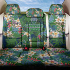 Canberra Raiders Back Car Seat Cover Tropical Hibiscus Floral Pattern With Green And Navy Accents