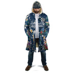 Canterbury-Bankstown Bulldogs Cloak Tropical Hibiscus Floral Pattern With Blue And White Accents