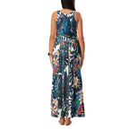 Gold Coast Titans Family Matching Tank Maxi Dress and Hawaiian Shirt Tropical Hibiscus Floral Pattern With Blue And Yellow Accents
