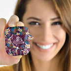 Manly Warringah Sea Eagles AirPods Case Tropical Hibiscus Floral Pattern With Maroon And White Accents