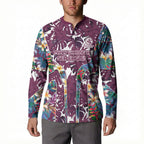 Manly Warringah Sea Eagles Button Sweatshirt Tropical Hibiscus Floral Pattern With Maroon And White Accents