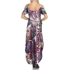 Manly Warringah Sea Eagles Family Matching Summer Maxi Dress and Hawaiian Shirt Tropical Hibiscus Floral Pattern With Maroon And White Accents